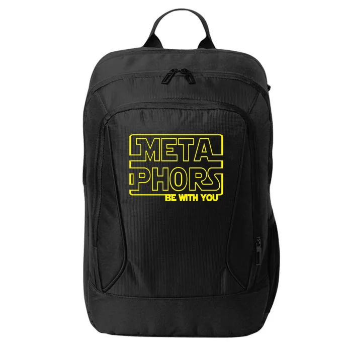 Metaphors Be With You Funny English Teacher Cute Gift Funny Gift City Backpack