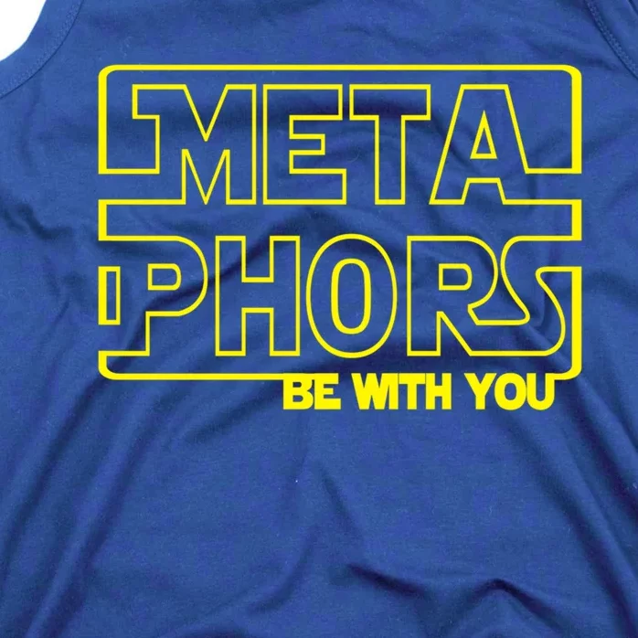 Metaphors Be With You Funny English Teacher Cute Gift Funny Gift Tank Top