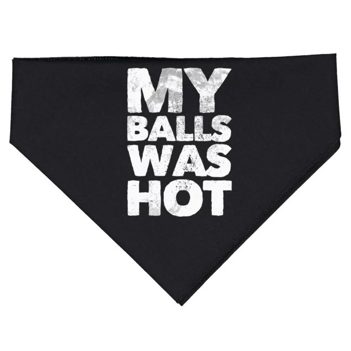 My Balls Was Hot USA-Made Doggie Bandana