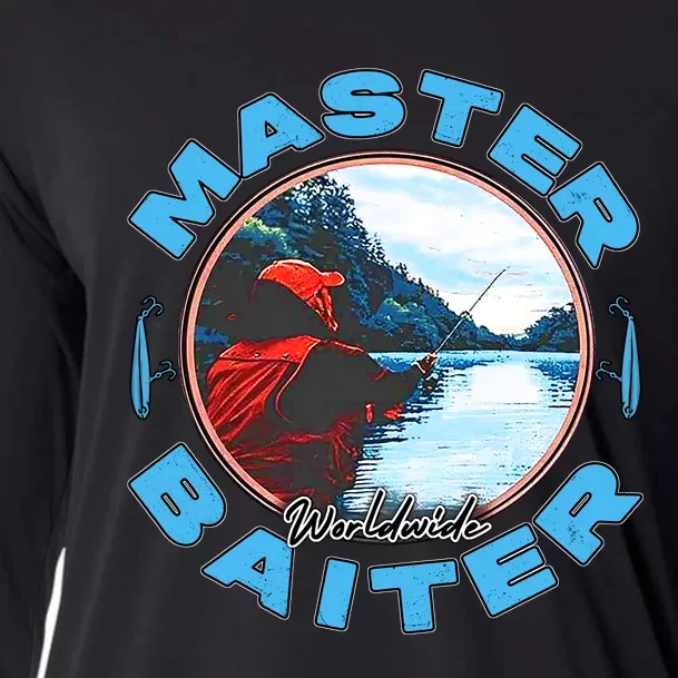 Master Baiter Worldwide Fishing Cooling Performance Long Sleeve Crew