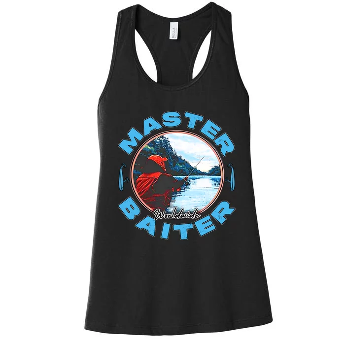 Master Baiter Worldwide Fishing Women's Racerback Tank