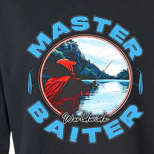 Master Baiter Worldwide Fishing Cropped Pullover Crew