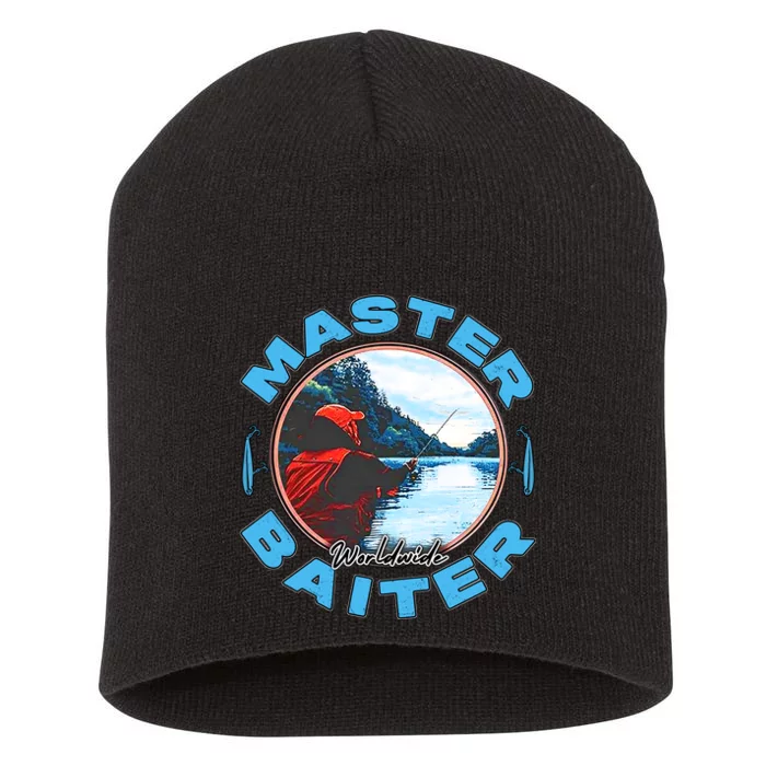 Master Baiter Worldwide Fishing Short Acrylic Beanie