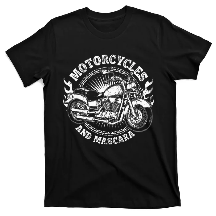 Motorcycle Biker Women Gift Makeup Mascara Biker T-Shirt