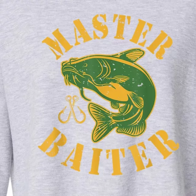 Master Baiter Wels Catfish Hunter Cropped Pullover Crew