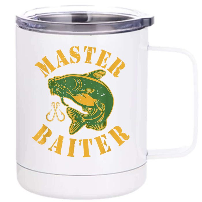 Master Baiter Wels Catfish Hunter Front & Back 12oz Stainless Steel Tumbler Cup