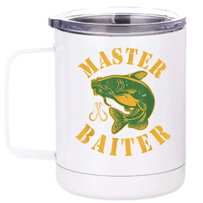 Master Baiter Wels Catfish Hunter Front & Back 12oz Stainless Steel Tumbler Cup