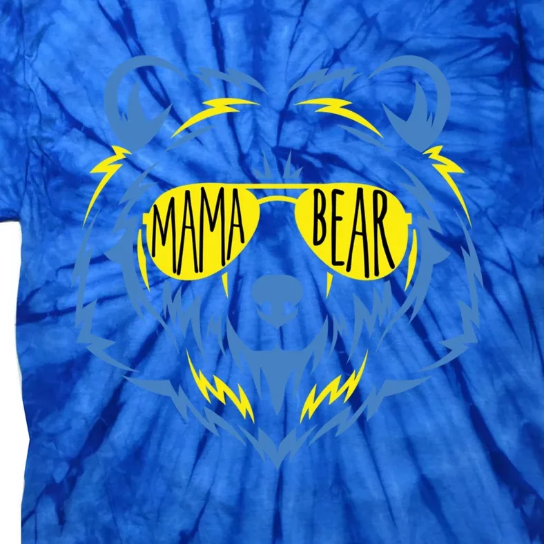 Mama Bear World Down Syndrome Awareness Day T21 Gift Tie-Dye T-Shirt