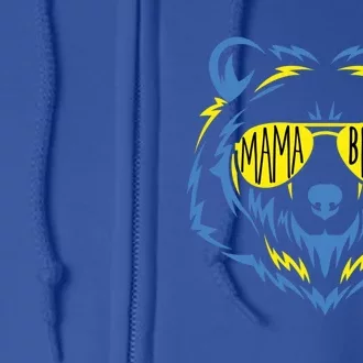 Mama Bear World Down Syndrome Awareness Day T21 Gift Full Zip Hoodie