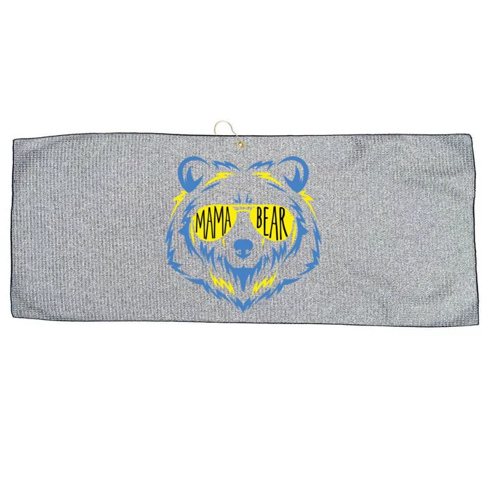 Mama Bear World Down Syndrome Awareness Day T21 Gift Large Microfiber Waffle Golf Towel