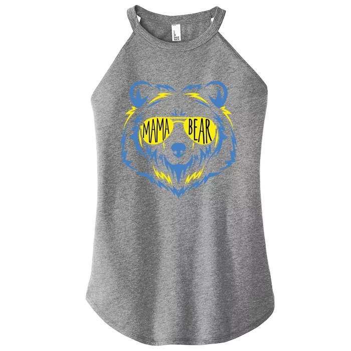 Mama Bear World Down Syndrome Awareness Day T21 Gift Women’s Perfect Tri Rocker Tank