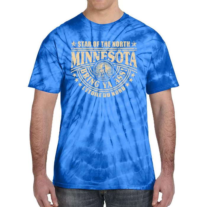 Minnesota Bring Ya Ass Minnesota Souvenir Bring Ya Ass Fun Cute Gift Tie-Dye T-Shirt