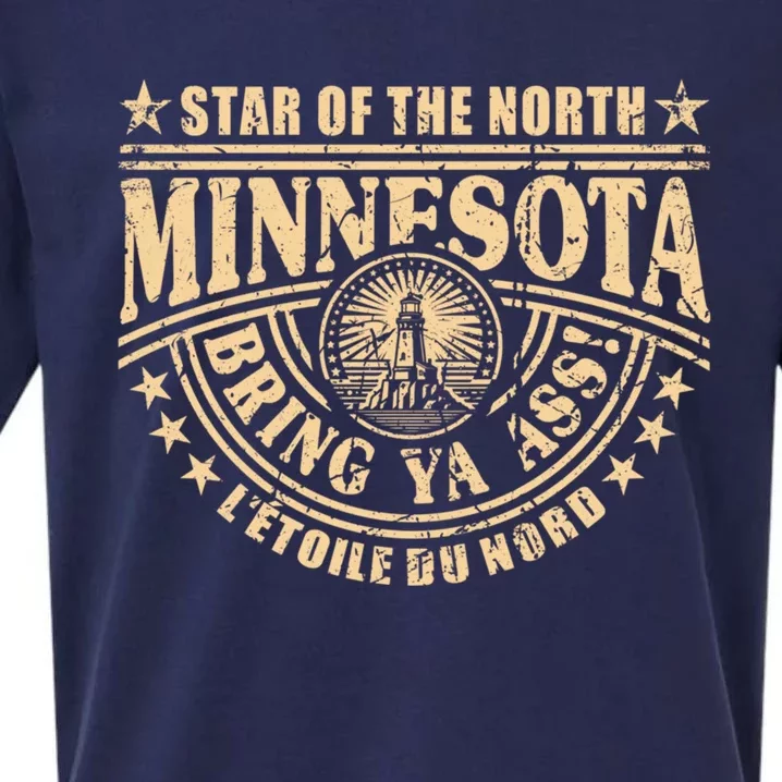 Minnesota Bring Ya Ass Minnesota Souvenir Bring Ya Ass Fun Cute Gift Sueded Cloud Jersey T-Shirt