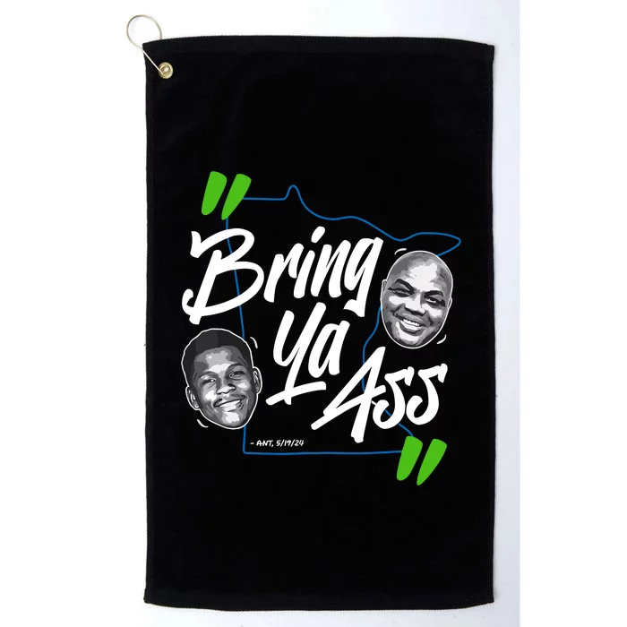 Minnesota Bring Ya Ass Platinum Collection Golf Towel