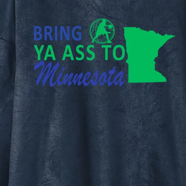 Minnesota Bring Ya Ass Hooded Wearable Blanket