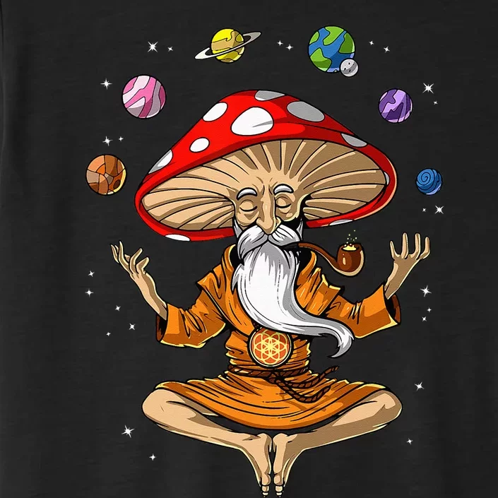 Mushroom Buddha Zen Yoga Meditation Psychedelic Hippie Fungi ChromaSoft Performance T-Shirt