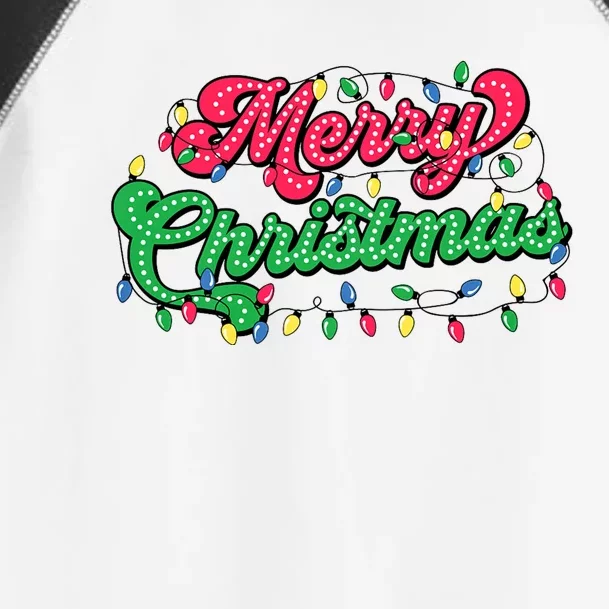 Merry Christmas 2024 Family Matching Christmas Lights Xmas Toddler Fine Jersey T-Shirt