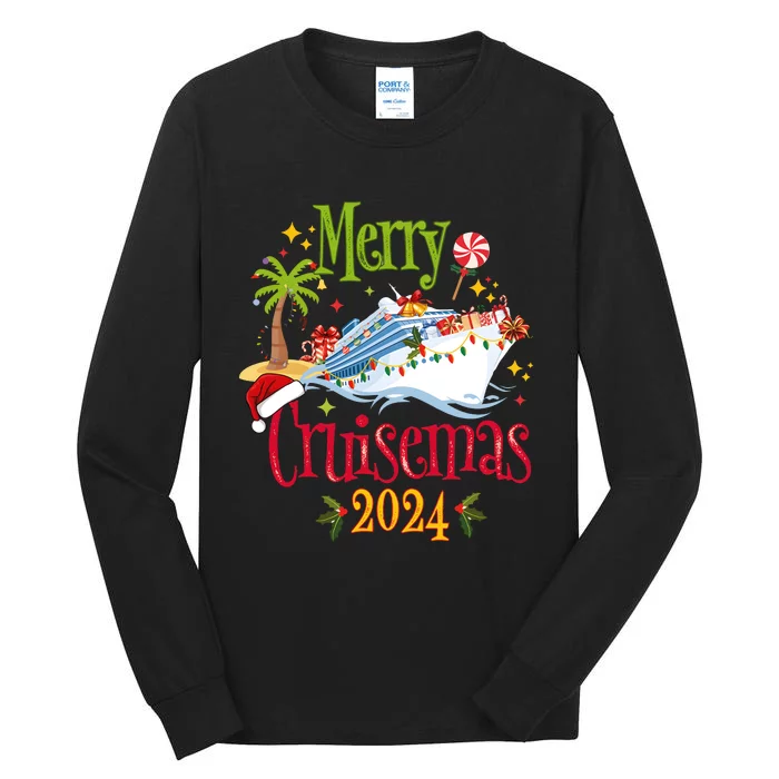 Merry Cruisemas 2024 Family Cruise Group Tall Long Sleeve T-Shirt