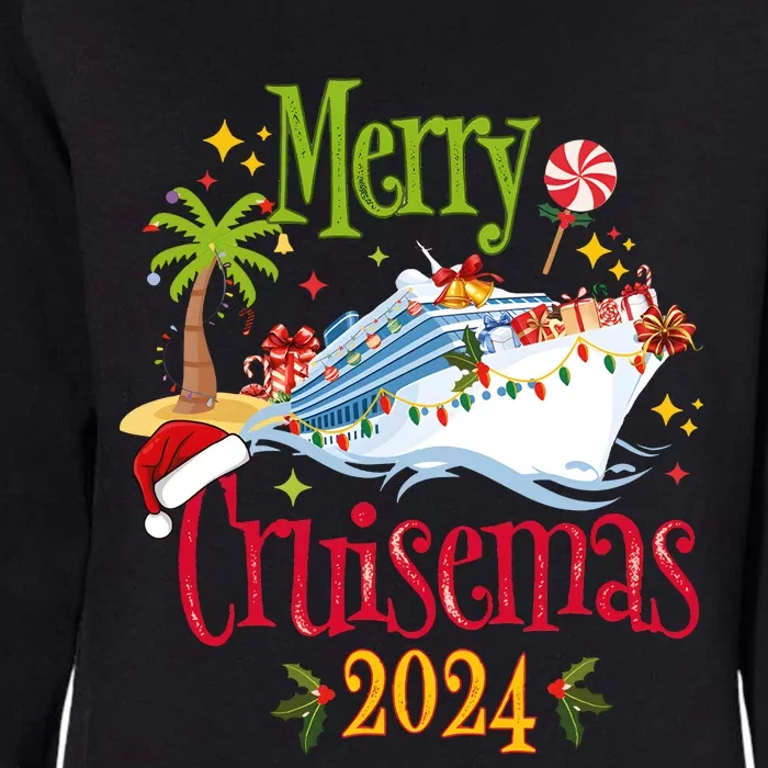 Merry Cruisemas 2024 Family Cruise Group Womens California Wash Sweatshirt