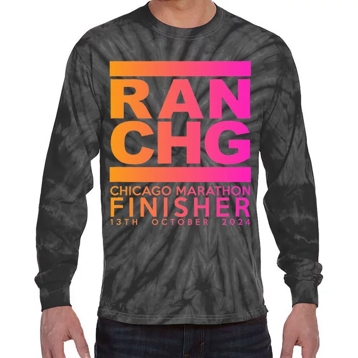 Marathon Chicago 2024 Finisher Tie-Dye Long Sleeve Shirt