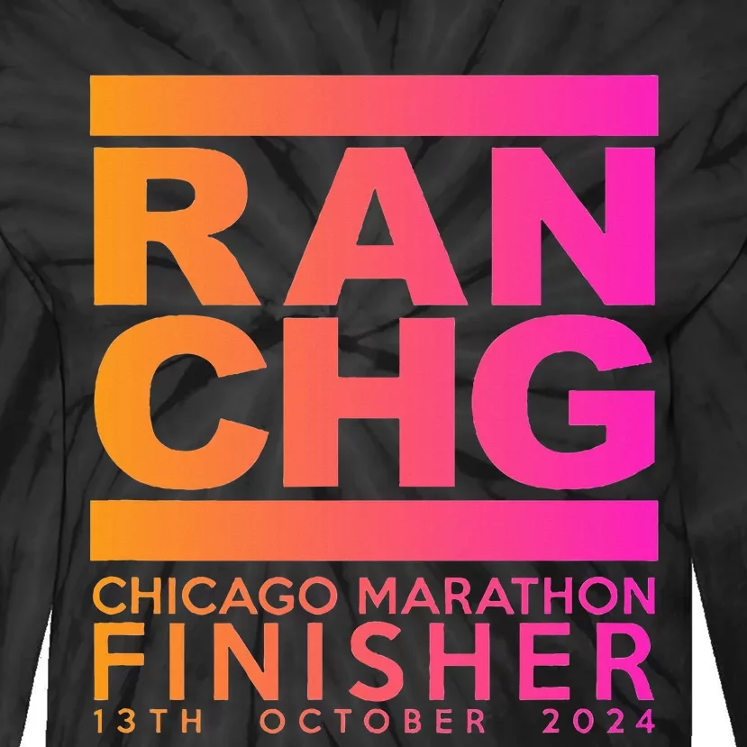 Marathon Chicago 2024 Finisher Tie-Dye Long Sleeve Shirt