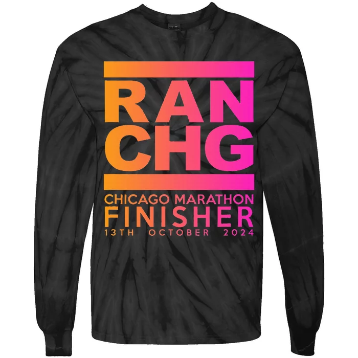 Marathon Chicago 2024 Finisher Tie-Dye Long Sleeve Shirt