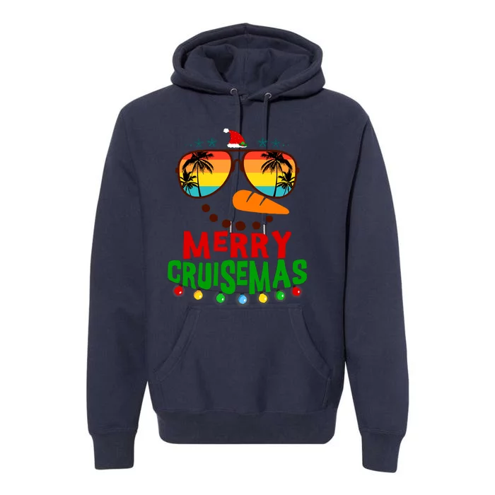 Merry Cruisemas 2025 Christmas Santa Snowman Cruise Premium Hoodie