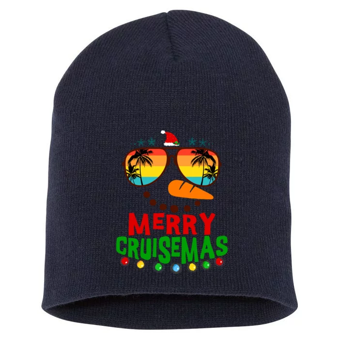 Merry Cruisemas 2025 Christmas Santa Snowman Cruise Short Acrylic Beanie