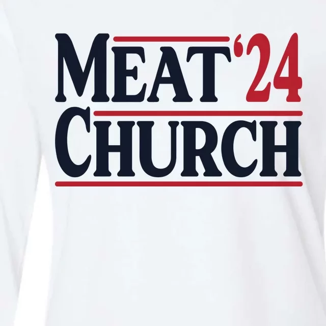 Meat Church 24 Womens Cotton Relaxed Long Sleeve T-Shirt