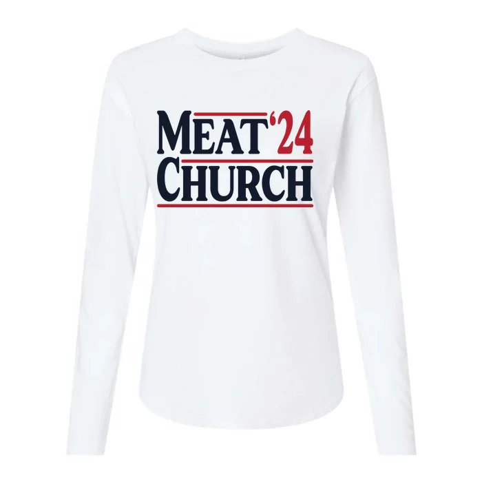 Meat Church 24 Womens Cotton Relaxed Long Sleeve T-Shirt