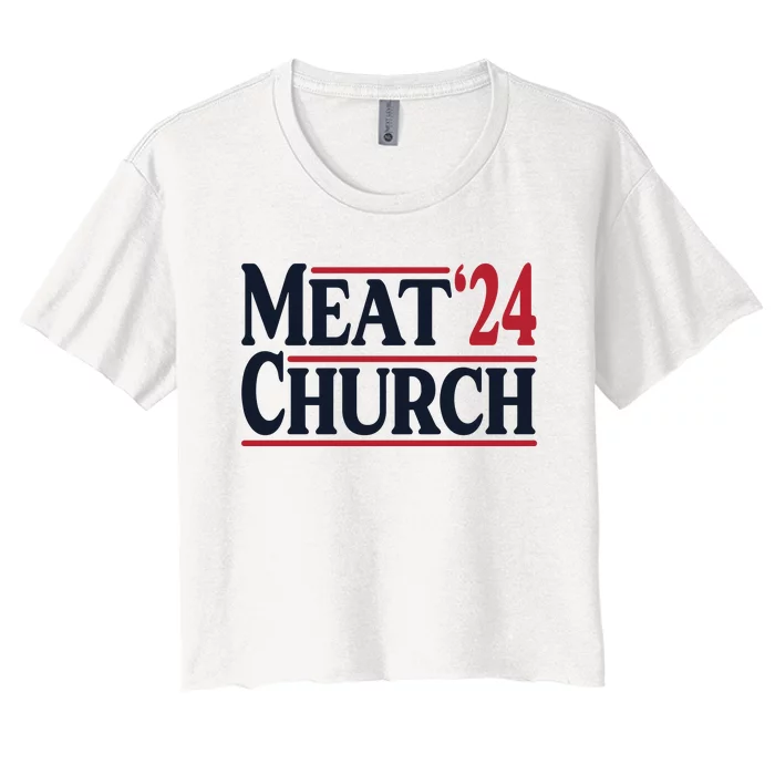 Meat Church 24 Women's Crop Top Tee