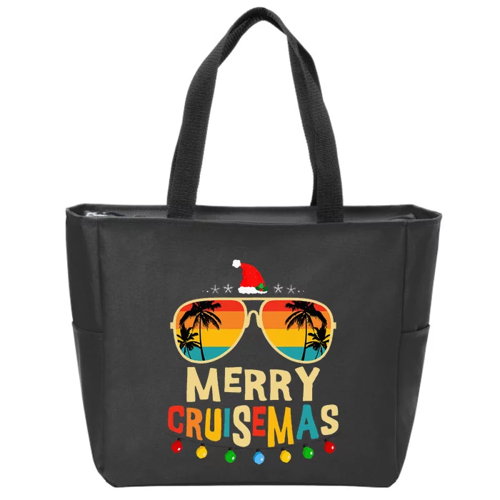 Merry Cruisemas 2025 Christmas Santa Reindeer Cruise Zip Tote Bag