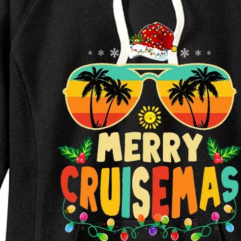 Merry Cruisemas 2024 Christmas Santa Reindeer Cruise Women's Fleece Hoodie