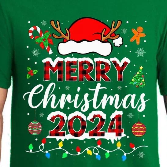 Merry Christmas 2024 Family Squad Matching Outfit Santa Pajama Set