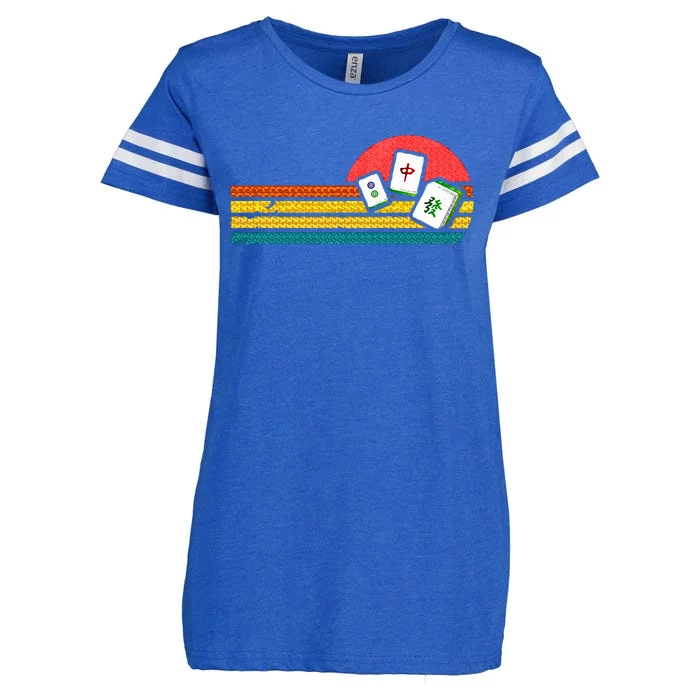 Mahjong Chinese 80s Enza Ladies Jersey Football T-Shirt