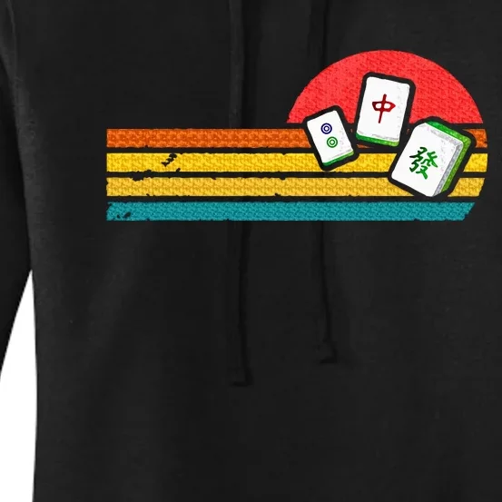 Mahjong Chinese 80s Retro Mah Jongg Women's Pullover Hoodie