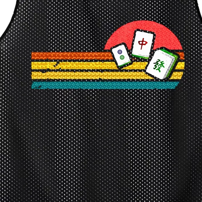 Mahjong Chinese 80s Retro Mah Jongg Mesh Reversible Basketball Jersey Tank