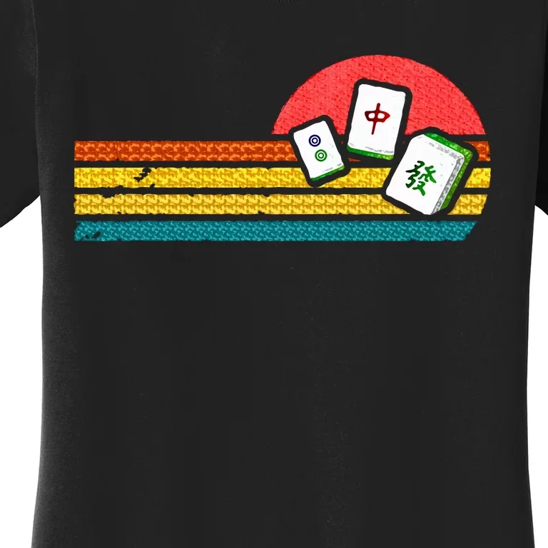 Mahjong Chinese 80s Retro Mah Jongg Women's T-Shirt