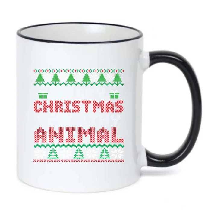 Merry Christmas Animal Filthy Ya Cute Gift Xmas Black Color Changing Mug