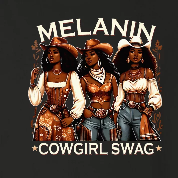 Melanin Cowgirls African Melanin Cowgirl Swag Black History Toddler Long Sleeve Shirt