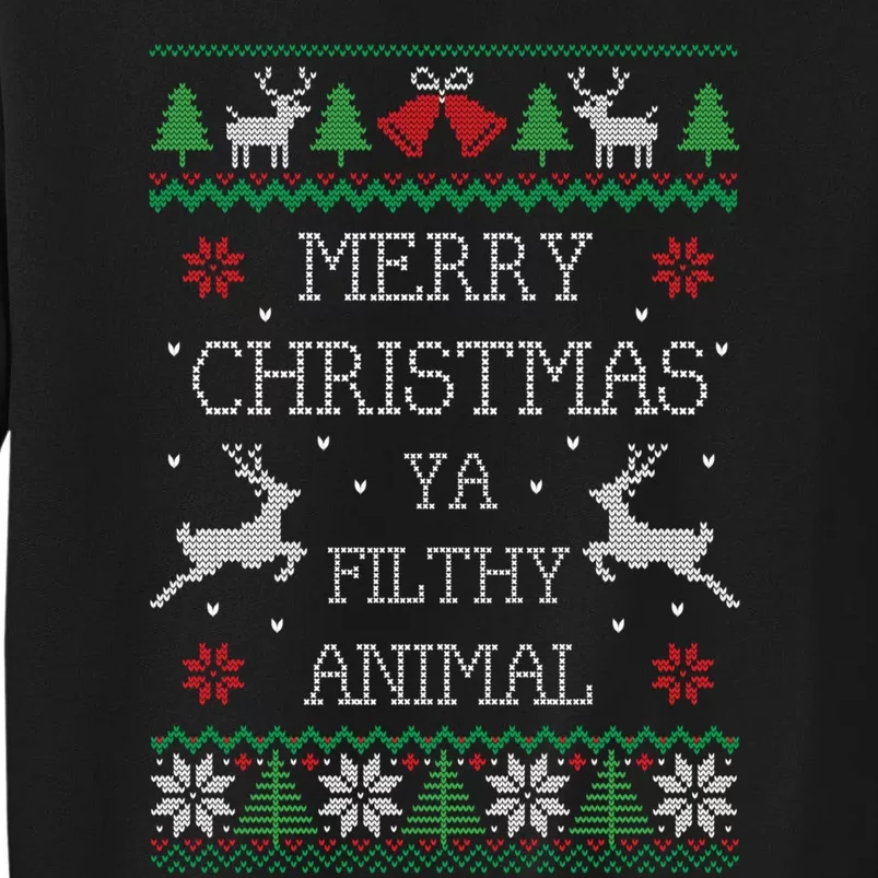 Merry Christmas Animal Filthy Ya Sweatshirt