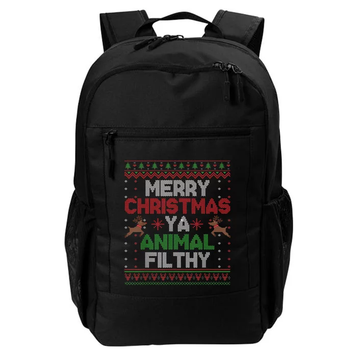 Merry Christmas Animal Filthy Ya Xmas Daily Commute Backpack