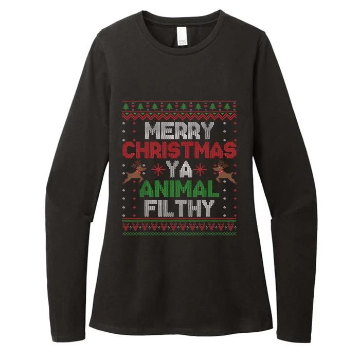 Merry Christmas Animal Filthy Ya Xmas Womens CVC Long Sleeve Shirt