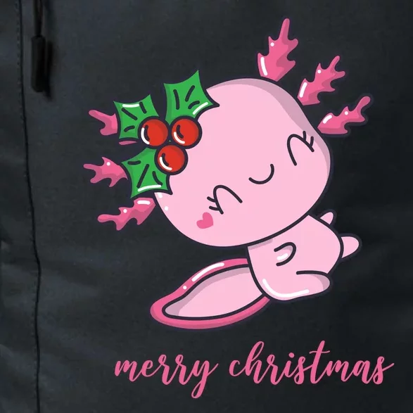 Merry Christmas Axolotl Cute Holiday Daily Commute Backpack