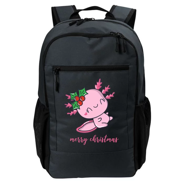 Merry Christmas Axolotl Cute Holiday Daily Commute Backpack