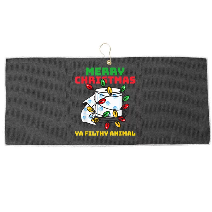 Merry Christmas Animal Filthy Ya Toilet Paper Funny Large Microfiber Waffle Golf Towel