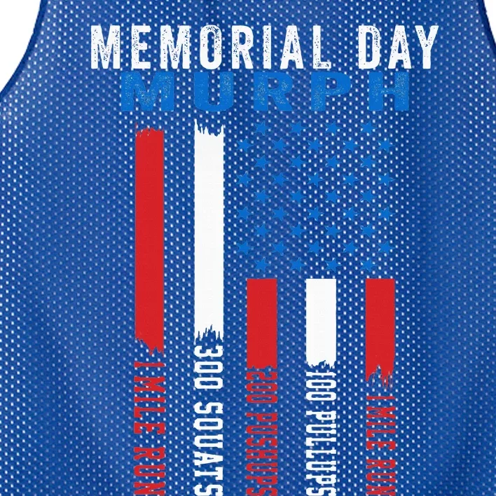 Murph Challenge American Memorial Day Workout Gym Mesh Reversible Basketball Jersey Tank