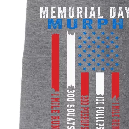 Murph Challenge American Memorial Day Workout Gym Doggie 3-End Fleece Hoodie