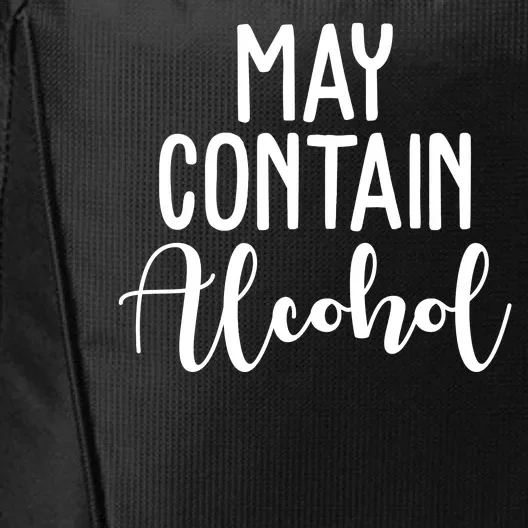 May Contain Alcohol Funny City Backpack