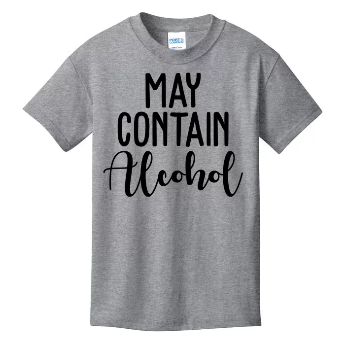 May Contain Alcohol Funny Kids T-Shirt